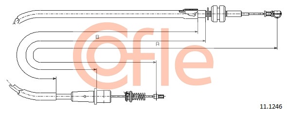 Cablu acceleratie 11.1246 COFLE