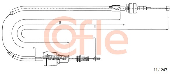 Cablu acceleratie 11.1247 COFLE