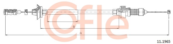 Cablu acceleratie 11.1965 COFLE