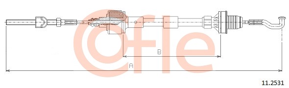 Cablu ambreiaj 11.2531 COFLE