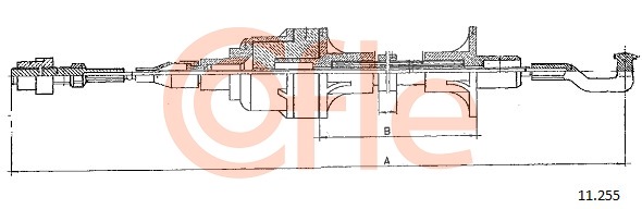 Cablu ambreiaj 11.255 COFLE