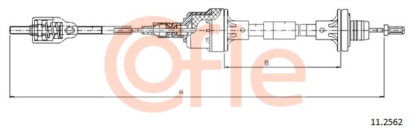 Cablu ambreiaj 11.2562 COFLE