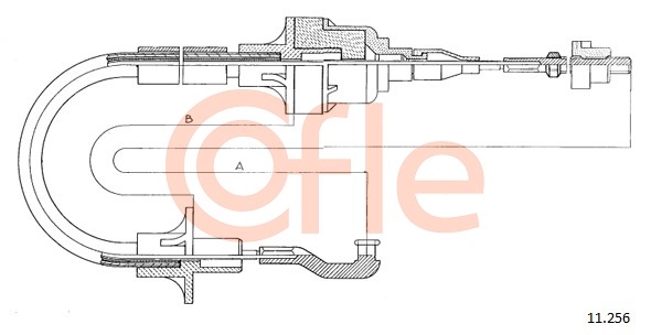 Cablu ambreiaj 11.256 COFLE