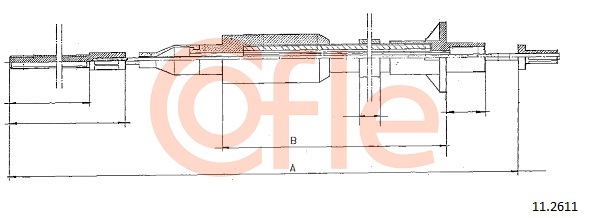 Cablu ambreiaj 11.2611 COFLE