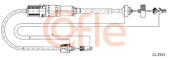 Cablu ambreiaj 11.2915 COFLE