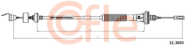 Cablu ambreiaj 11.3043 COFLE