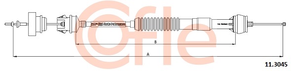 Cablu ambreiaj 11.3045 COFLE