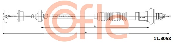 Cablu ambreiaj 11.3058 COFLE