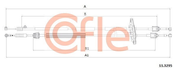 Cablu,transmisie manuala 11.3295 COFLE