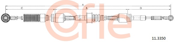 Cablu,transmisie manuala 11.3350 COFLE