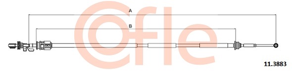 Cablu,transmisie manuala 11.3883 COFLE