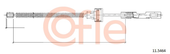 Cablu, frana de parcare 11.5464 COFLE