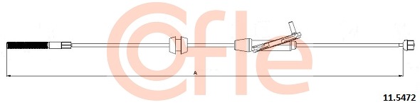 Cablu, frana de parcare 11.5472 COFLE