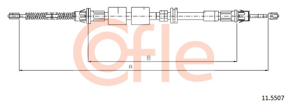 Cablu, frana de parcare 11.5507 COFLE