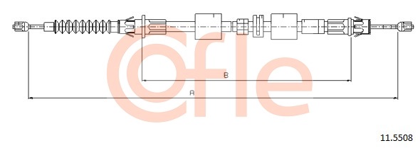 Cablu, frana de parcare 11.5508 COFLE