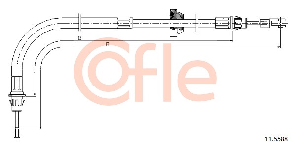 Cablu, frana de parcare 11.5588 COFLE