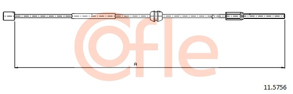 Cablu, frana de parcare 11.5756 COFLE