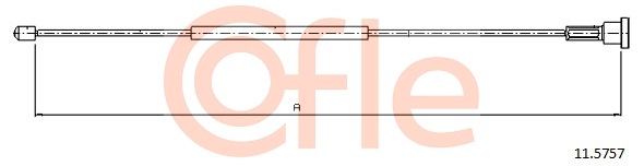 Cablu, frana de parcare 11.5757 COFLE