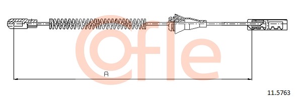 Cablu, frana de parcare 11.5763 COFLE