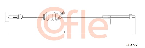 Cablu, frana de parcare 11.5777 COFLE