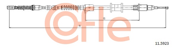 Cablu, frana de parcare 11.5923 COFLE