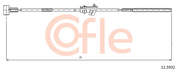 Cablu, frana de parcare 11.5932 COFLE