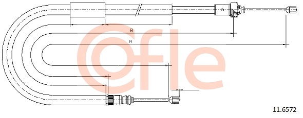 Cablu, frana de parcare 11.6572 COFLE