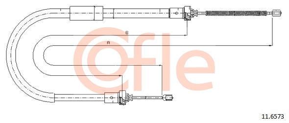 Cablu, frana de parcare 11.6573 COFLE