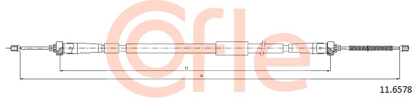 Cablu, frana de parcare 11.6578 COFLE