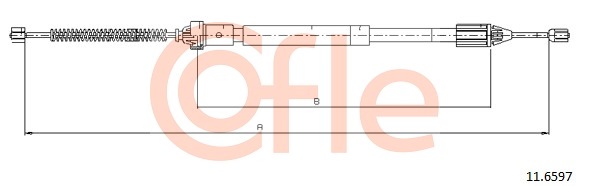Cablu, frana de parcare 11.6597 COFLE