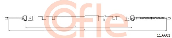 Cablu, frana de parcare 11.6603 COFLE