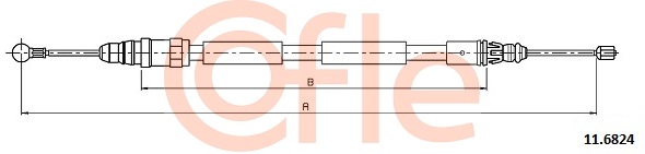 Cablu, frana de parcare 11.6824 COFLE