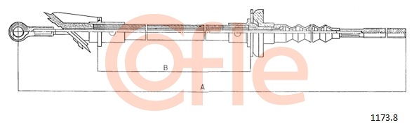 Cablu ambreiaj 1172.1 COFLE