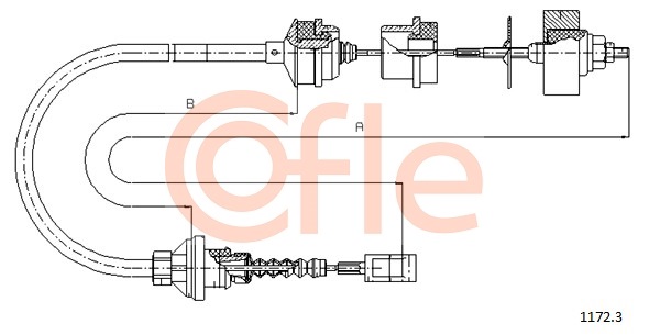 Cablu ambreiaj 1172.3 COFLE