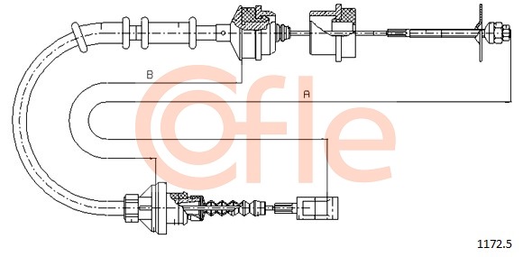 Cablu ambreiaj 1172.5 COFLE