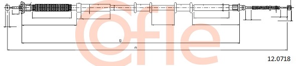 Cablu, frana de parcare 12.0718 COFLE