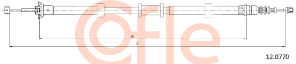 Cablu, frana de parcare 12.0770 COFLE