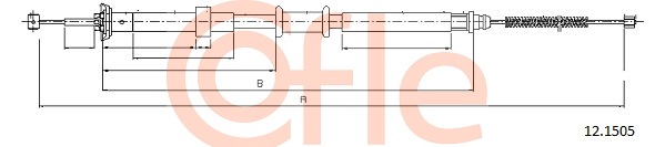 Cablu, frana de parcare 12.1505 COFLE
