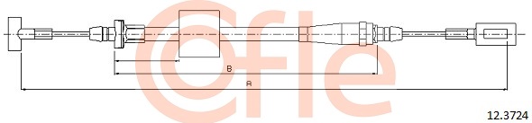 Cablu, frana de parcare 12.3724 COFLE