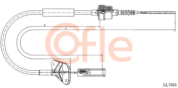 Cablu ambreiaj 12.7201 COFLE