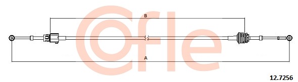 Cablu,transmisie manuala 12.7256 COFLE