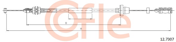 Cablu acceleratie 12.7307 COFLE