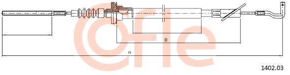 Cablu ambreiaj 1402.03 COFLE