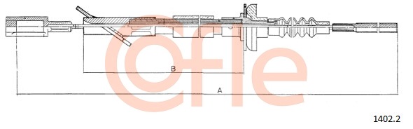 Cablu ambreiaj 1402.2 COFLE