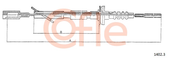 Cablu ambreiaj 1402.3 COFLE