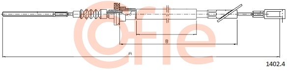 Cablu ambreiaj 1402.4 COFLE