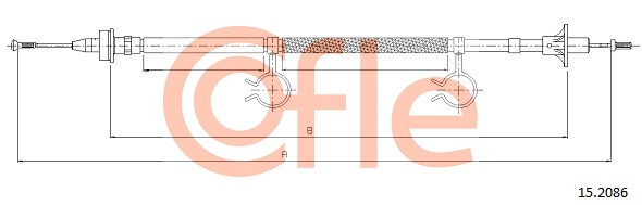 Cablu ambreiaj 15.2086 COFLE