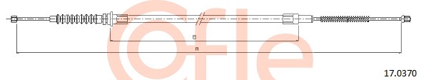 Cablu, frana de parcare 17.0370 COFLE