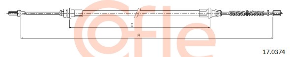 Cablu, frana de parcare 17.0374 COFLE