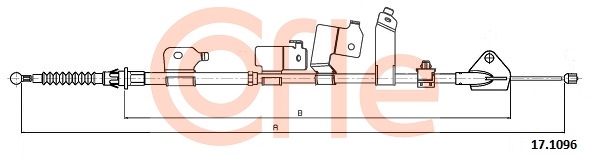 Cablu, frana de parcare 17.1096 COFLE